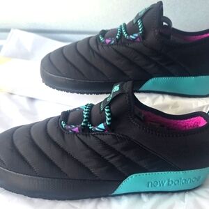 New Balance Freshfoam Slipper Style Trainers. Black and Teal Size 5